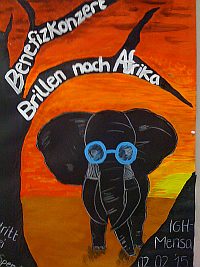 Elefant mit Brille